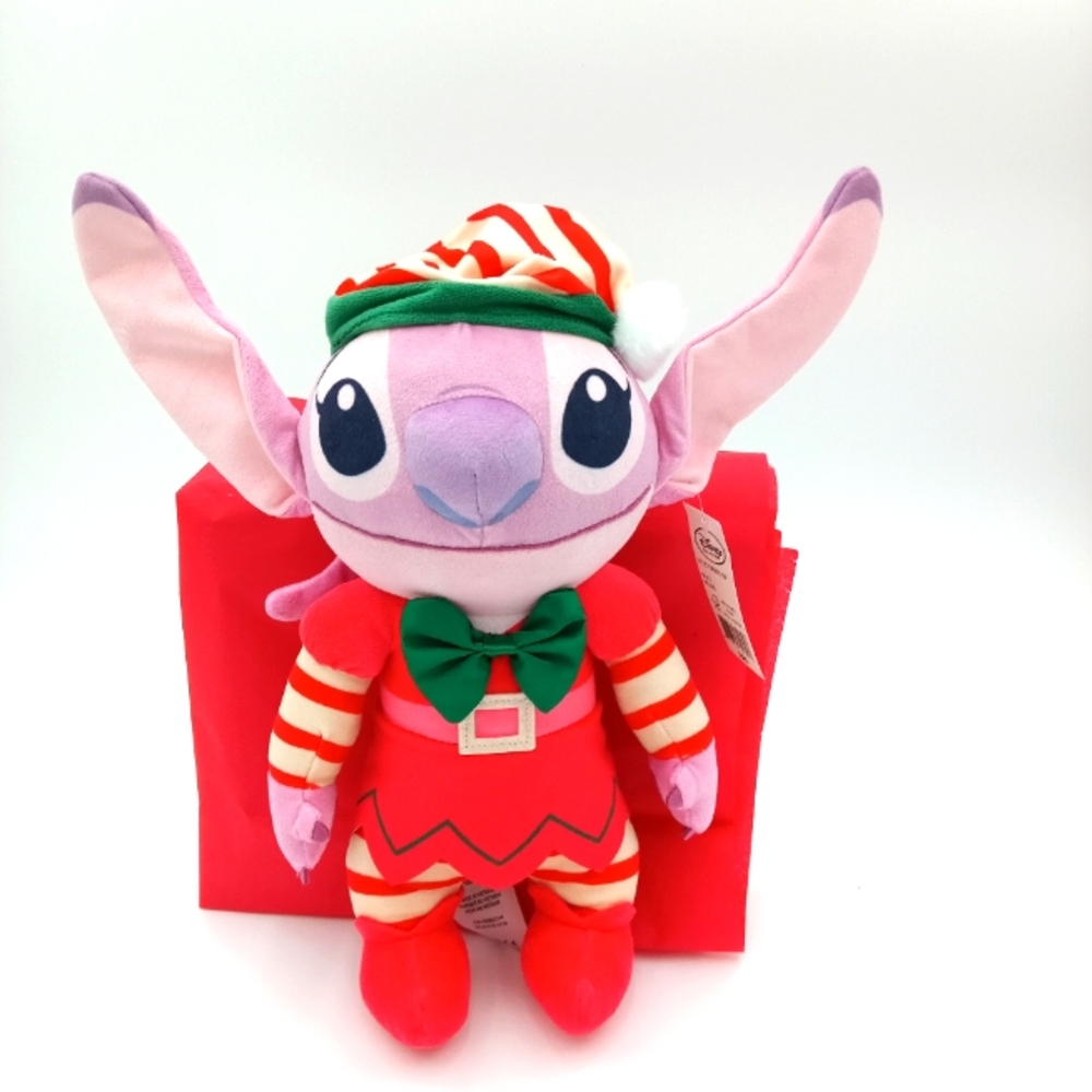 Disney Collection Holiday Angel Lilo & Stitch Stuffed Animal NWT